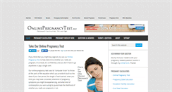 Desktop Screenshot of onlinepregnancytest.biz